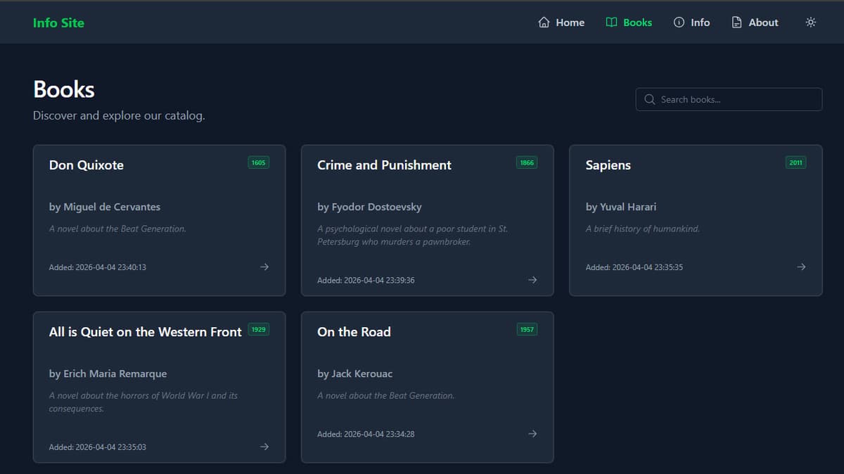 TypeScript-Nuxt Datapod - Desktop Preview