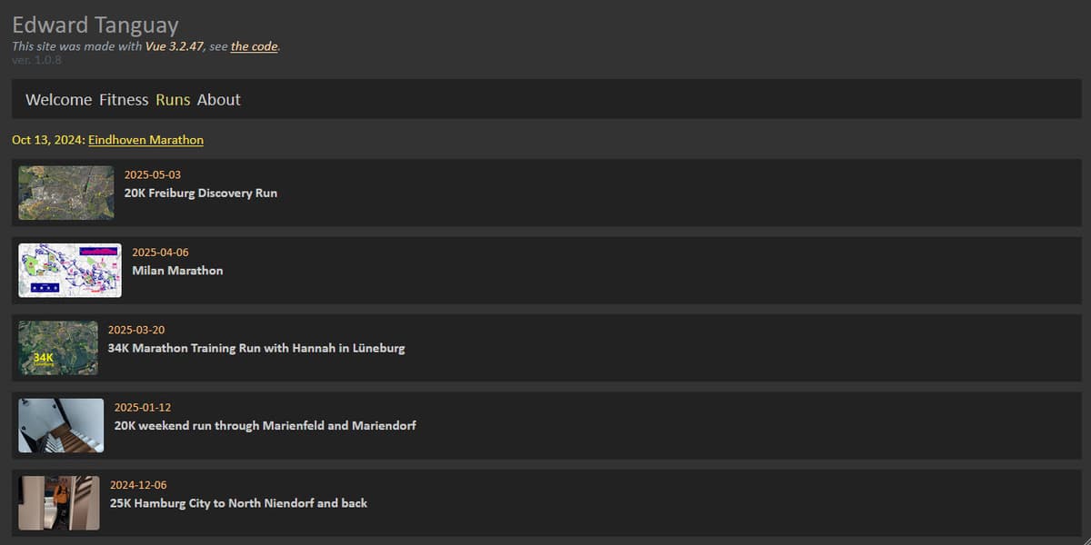 Edward's Personal Page - Desktop Preview