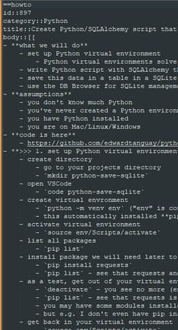 Multimedia Outline Parser