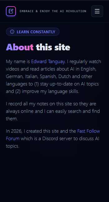 AI Learning Notes - Mobile