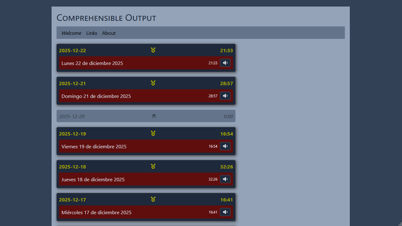 Comprehensible Input - Desktop