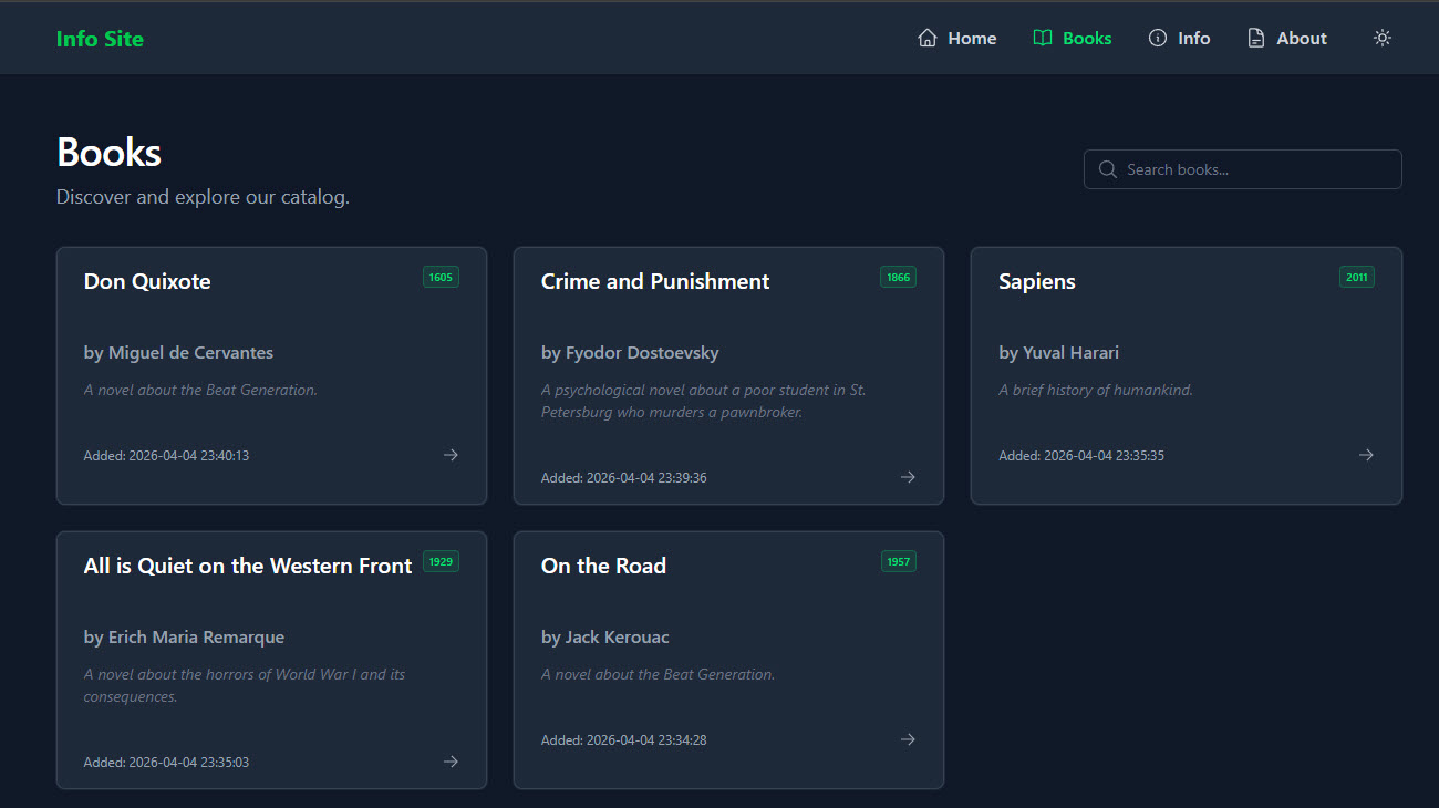 TypeScript-Nuxt Datapod - Desktop