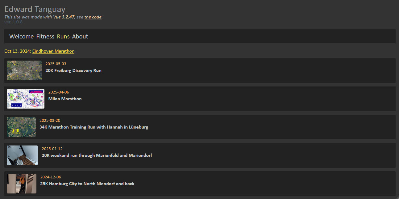 Edward's Personal Page - Desktop
