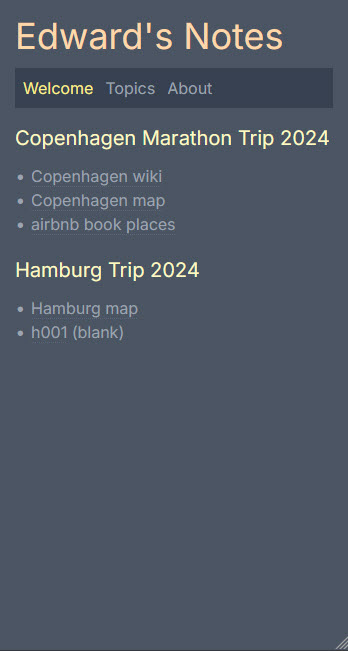 Edward's Notes - Mobile